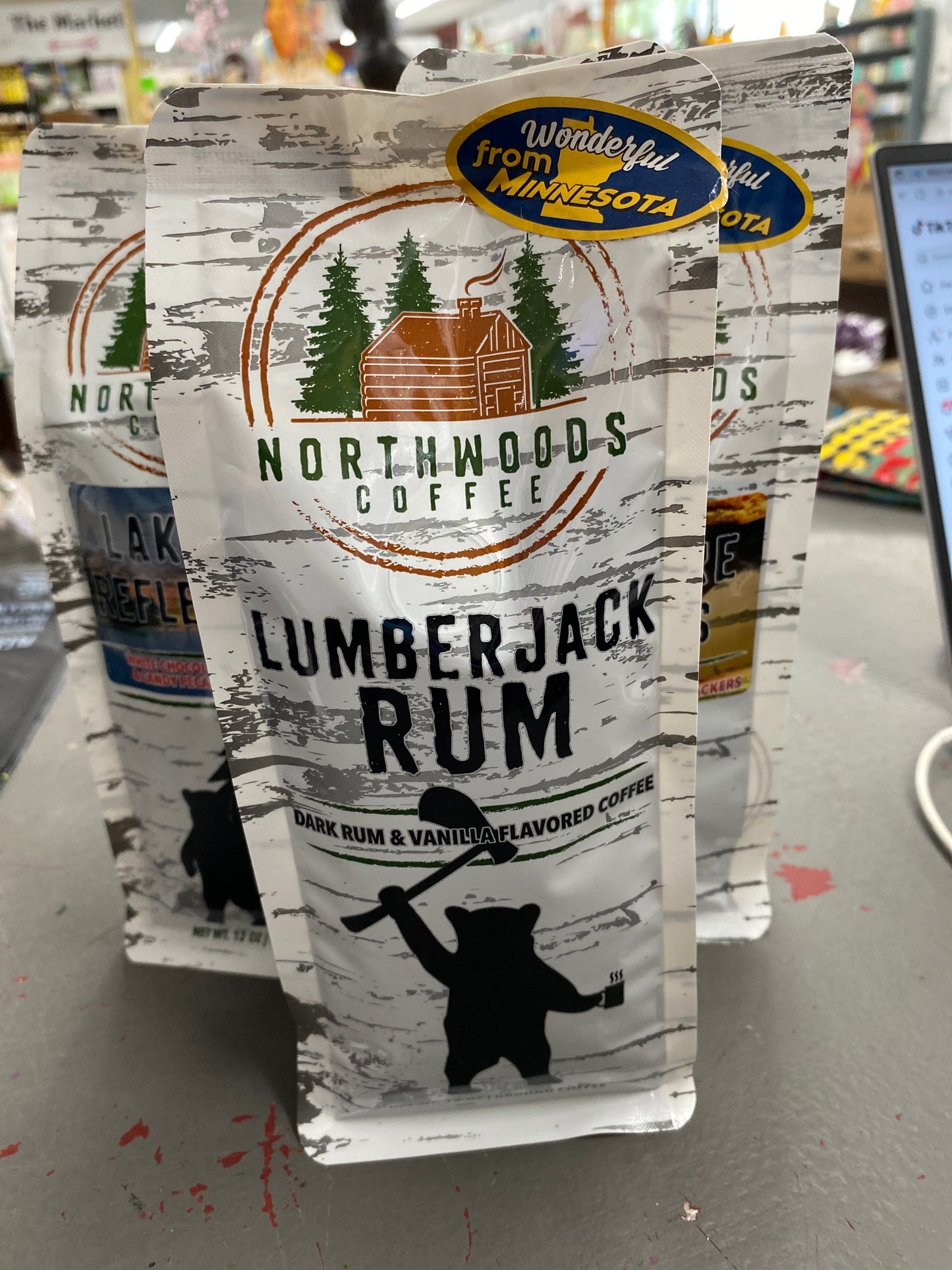 Northwoods Lumberjack Rum β Dark Rum, Vanilla Flavored Coffee - 12oz